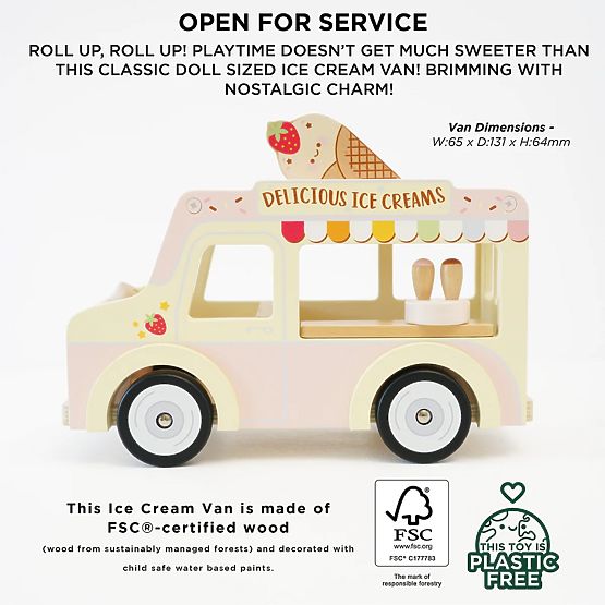 Le Toy Van Ice Cream Van New Design