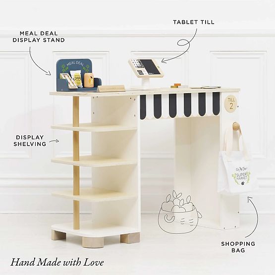 Le Toy Van Market Stall with Cash Register and Accessories