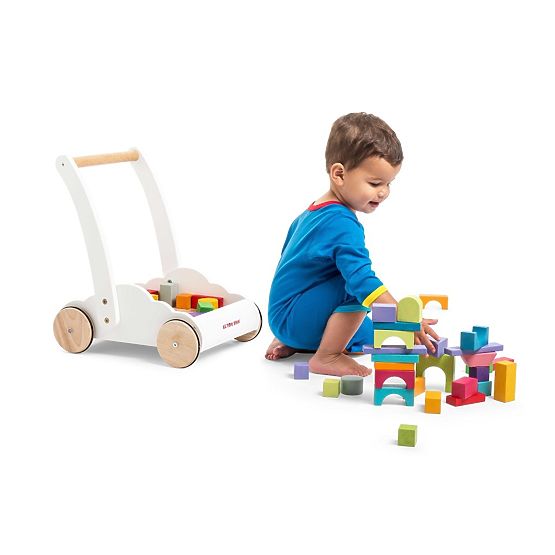 Le Toy Van Petilou Walker with Rainbow Blocks