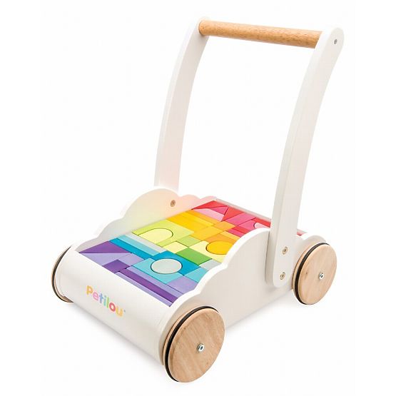 Le Toy Van Petilou Walker with Rainbow Blocks