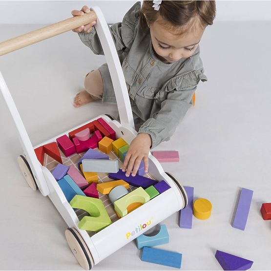 Le Toy Van Petilou Walker with Rainbow Blocks