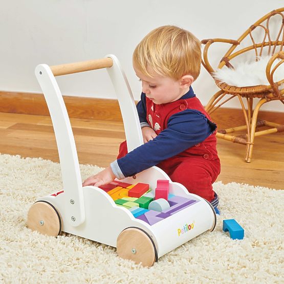 Le Toy Van Petilou Walker with Rainbow Blocks