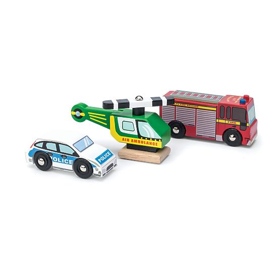 Le Toy Van Set of Rescue Vehicles
