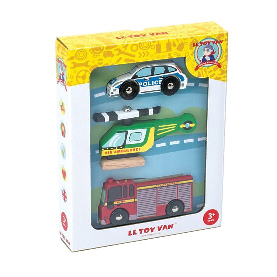Le Toy Van Set of Rescue Vehicles