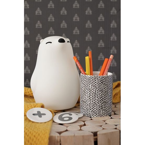 LED PUFI lamp - polar bear