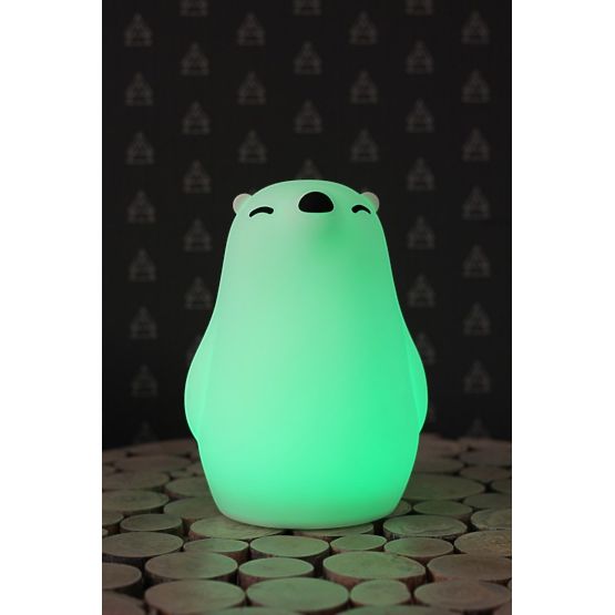 LED PUFI lamp - polar bear