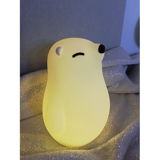 LED PUFI lamp - polar bear