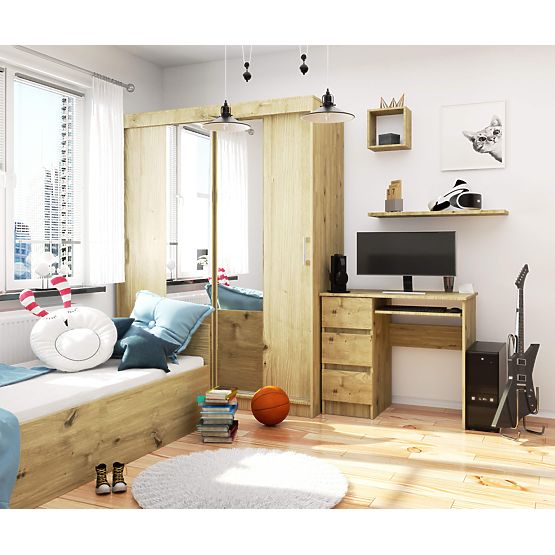 LEFT-SIDED DESK A-6 CLP ARTISAN OAK