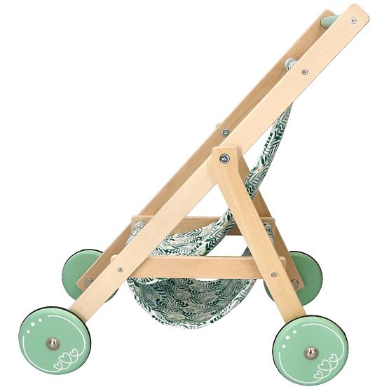 Light Wooden Doll Stroller