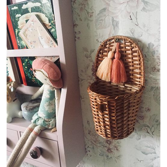 LILU Wicker basket to wall LU - natural