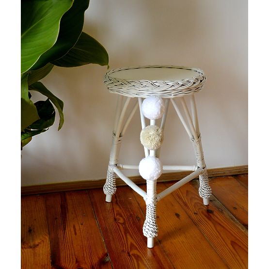 LILU Round Wicker Table