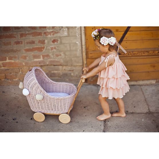 LILU Wicker pram for dolls