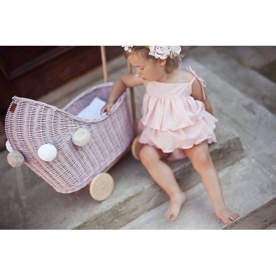 LILU Wicker pram for dolls