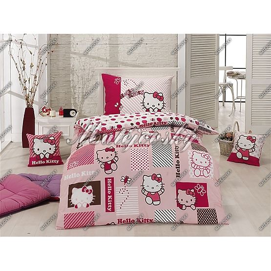 Linen Hello Kitty patchwork