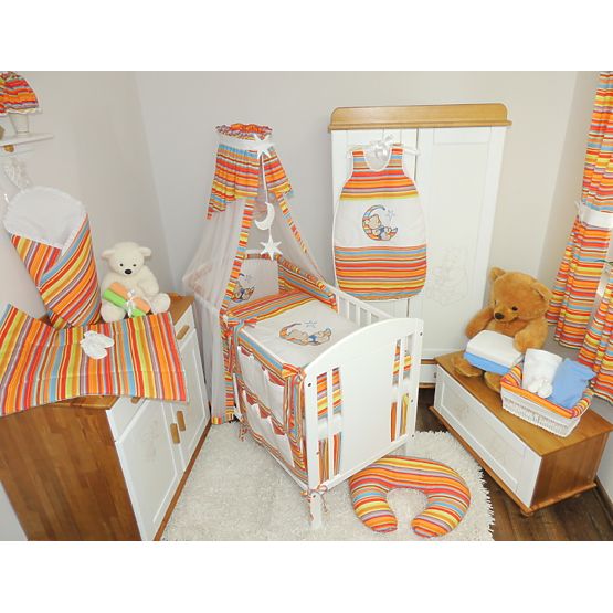 Linen to cribs - stripes red