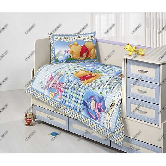 Linen Winnie The Pooh patchwork