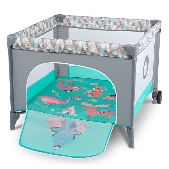Children's playpen Lene - Green Turquoise