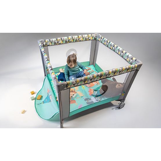 Children's playpen Lene - Green Turquoise