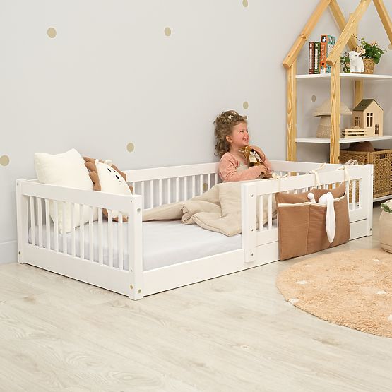 Low Bed for Children Montessori Ourbaby Plus - White