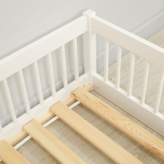 Low Bed for Children Montessori Ourbaby Plus - White