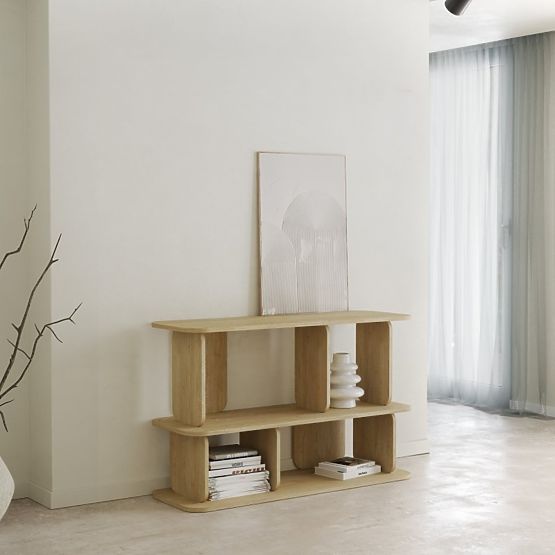 Low Shelf Tulumo, Rounded, Cremona Torro Oak