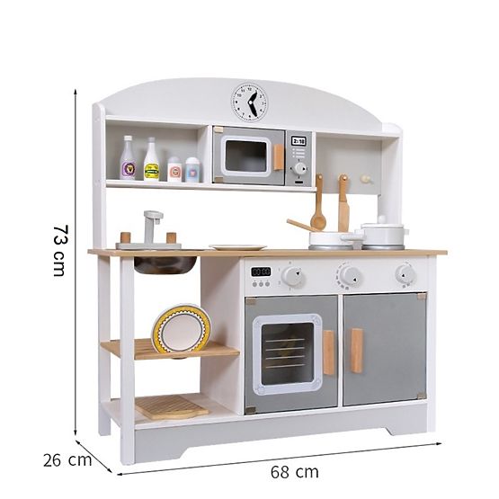 Lucy wooden kitchen with accessories