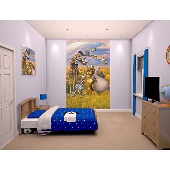 Madagascar 6-Panel Children's Wall Mural