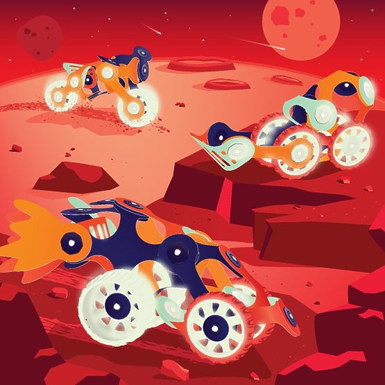 Magnetic Blocks Clixo Mars Expedition
