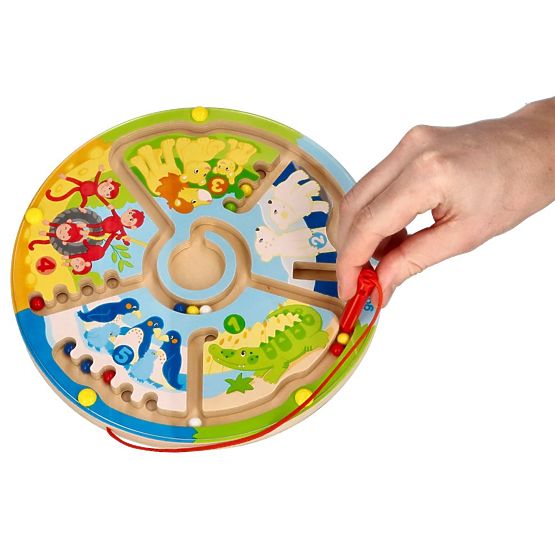 Magnetic Maze Animals and Numbers