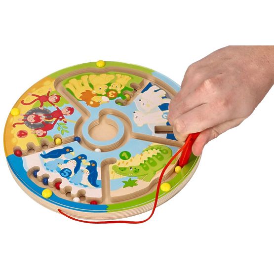 Magnetic Maze Animals and Numbers