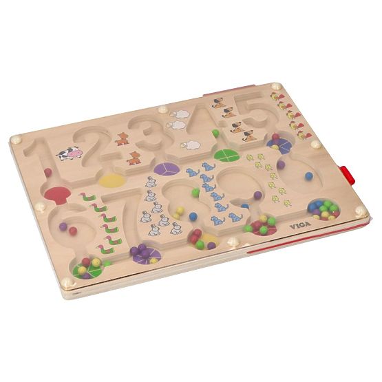 Magnetic Maze with Numbers
