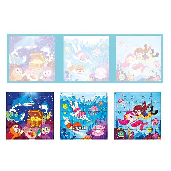 Magnetic Puzzle Book Underwater World