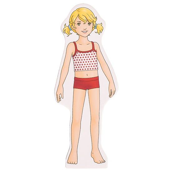 Magnetic puzzle - dress up doll
