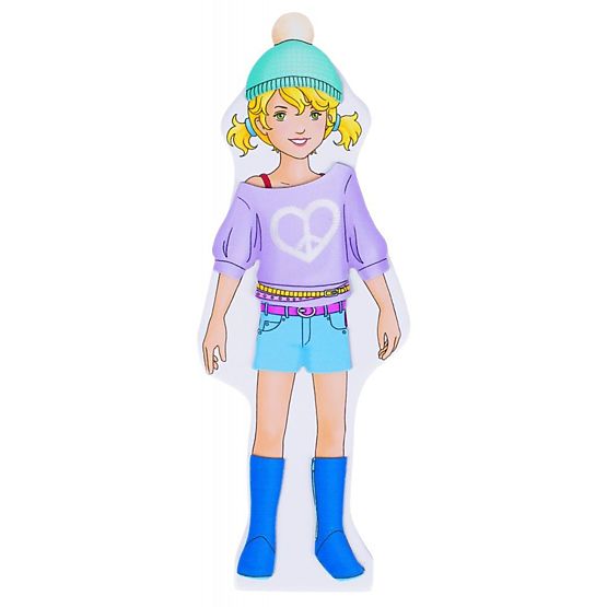 Magnetic puzzle - dress up doll