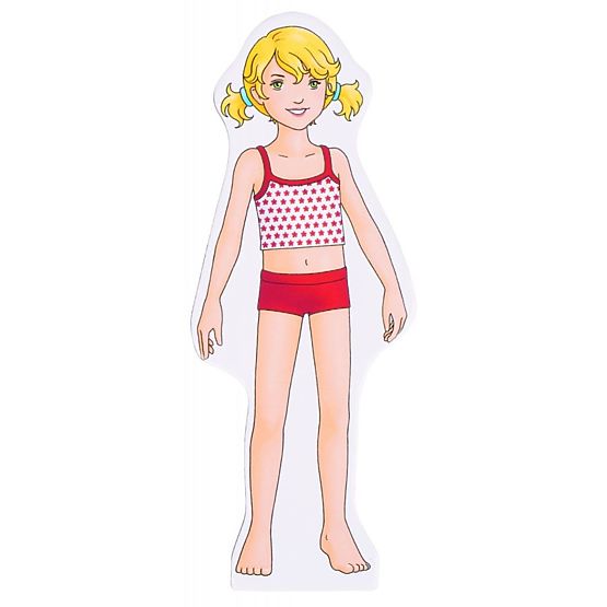 Magnetic puzzle - dress up doll