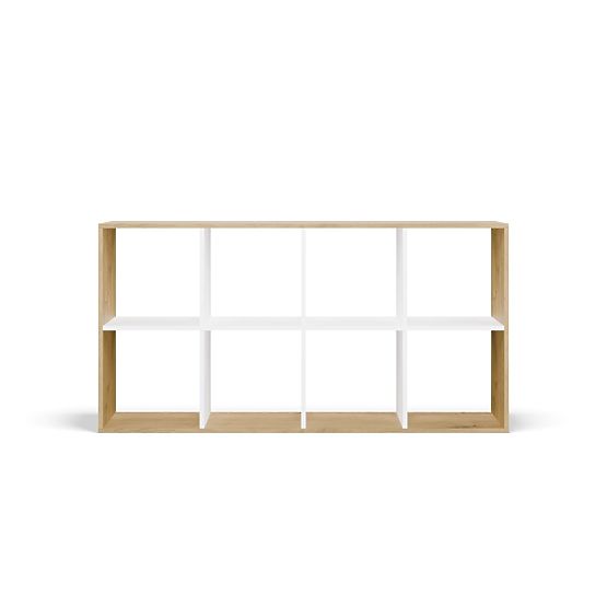 Malax 2X4 Shelf OAK ARTISAN WHITE