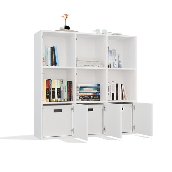 MALAX 3x3 H WHITE SHELF WITH 3 DOORS CHAMBER 110x110 CM TIP ON