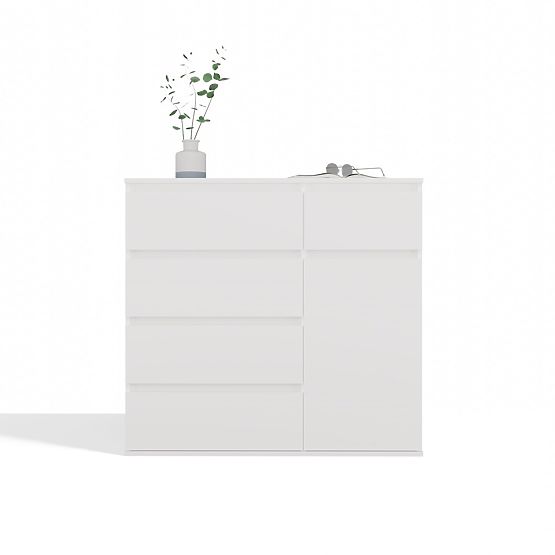 Malwa 1D5S White Dresser