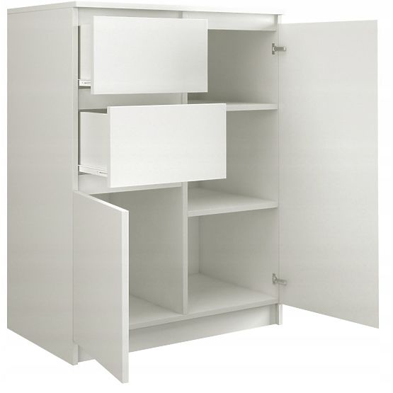 Malwa 2D2S White Dresser