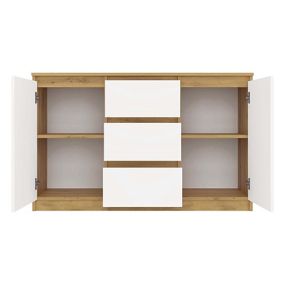 Malwa 2D3S Sideboard OAK ARTISAN WHITE