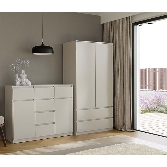 Malwa 2D6S Chest of Drawers in Cashmere Beige