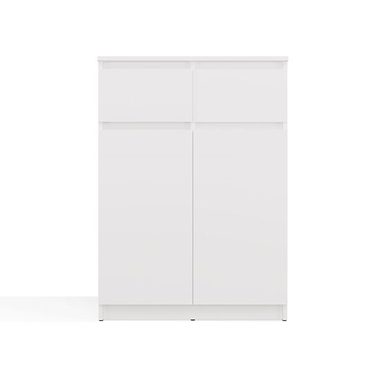 Malwa 2DD2S Sideboard Cabinet 2 Doors 2 Drawers for Living Room WHITE