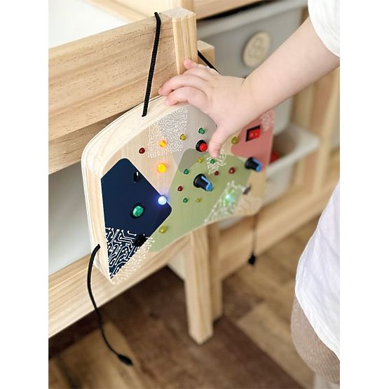 Manipulation Board with LED Lights and Switches