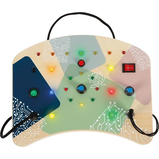Manipulation Board with LED Lights and Switches