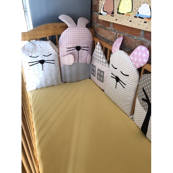 Sweet Dream - Modular bed mantinel - pink-gray