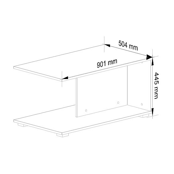 MARGO WHITE COFFEE TABLE