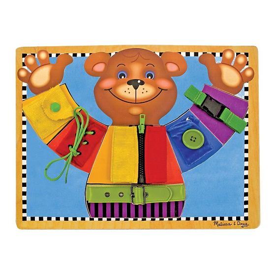 Melissa and Doug - Motor Skills Board Dress the Bear
