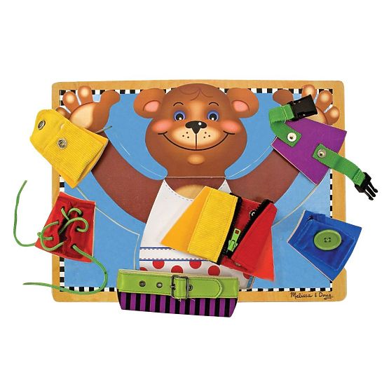 Melissa and Doug - Motor Skills Board Dress the Bear