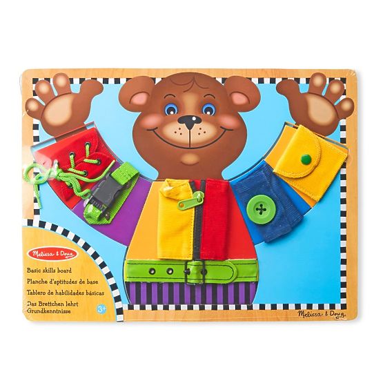 Melissa and Doug - Motor Skills Board Dress the Bear