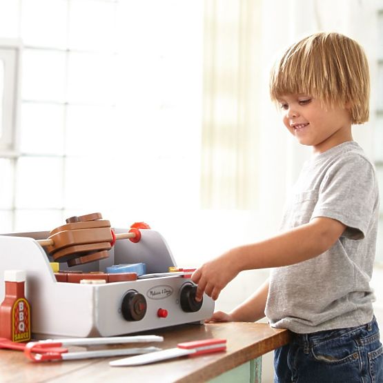 Melissa and Doug wooden grill